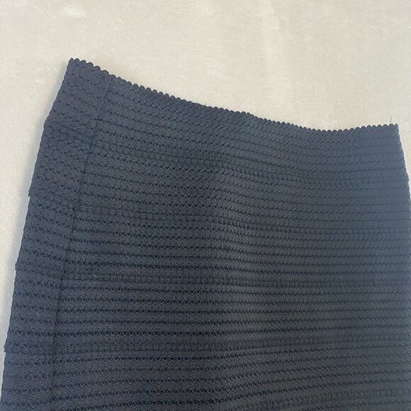 NEW YORK & COMPANY Skirt s Bandage Pencil Stretch Herringbone Vented Black - Picture 2 of 10